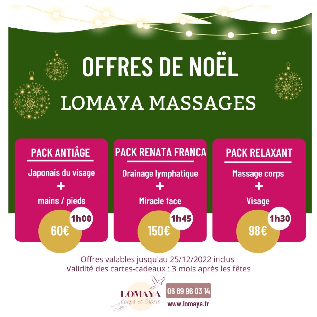 Offres spécial Noël - Lomaya Corps et Esprit - Massages Gardanne